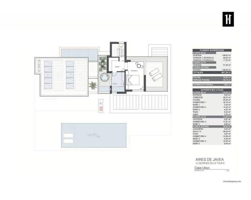 5 chambre Villa/Maison à vendre à Javea / Xabia avec piscine - 2 399 000 € (Ref: 9506238)