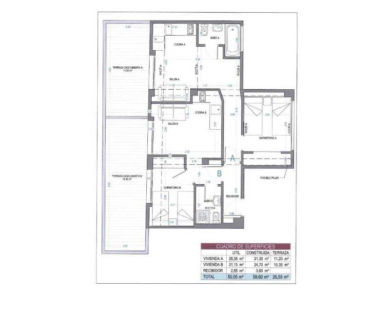 2 sovrum Lägenhet till salu i Javea / Xabia med pool - 460 000 € (Ref: 9723487)