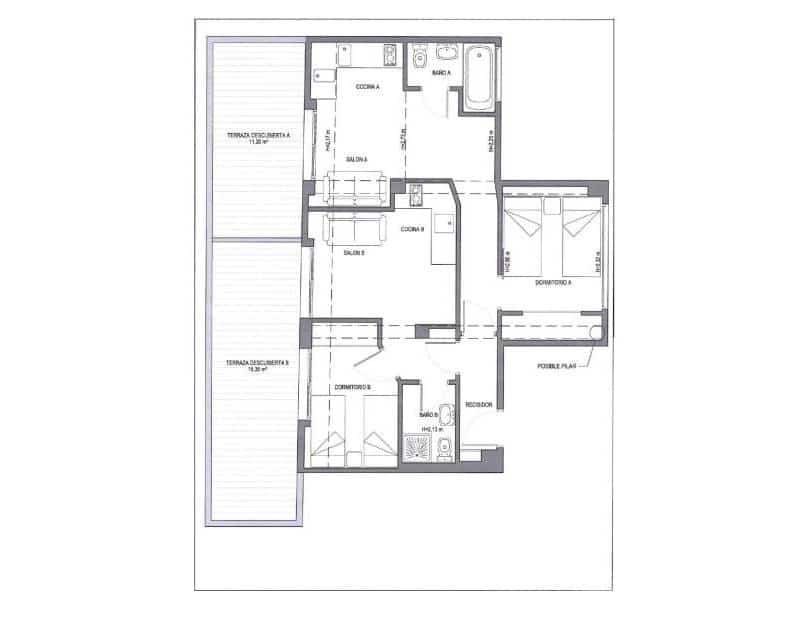 2 sovrum Lägenhet till salu i Javea / Xabia med pool - 460 000 € (Ref: 9723487)