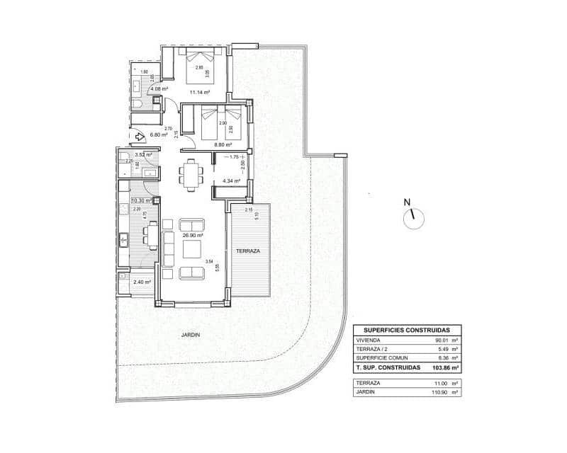 3 soveværelse Lejlighed til salg i Javea / Xabia med swimmingpool garage - € 490.000 (Ref: 9844184)