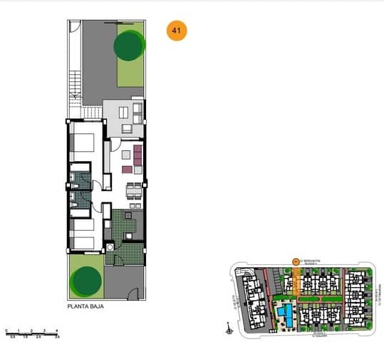 2 sovrum Bungalow till salu i Torre de la Horadada, Pilar de la Horadada med pool - 475 000 € (Ref: 7980301)