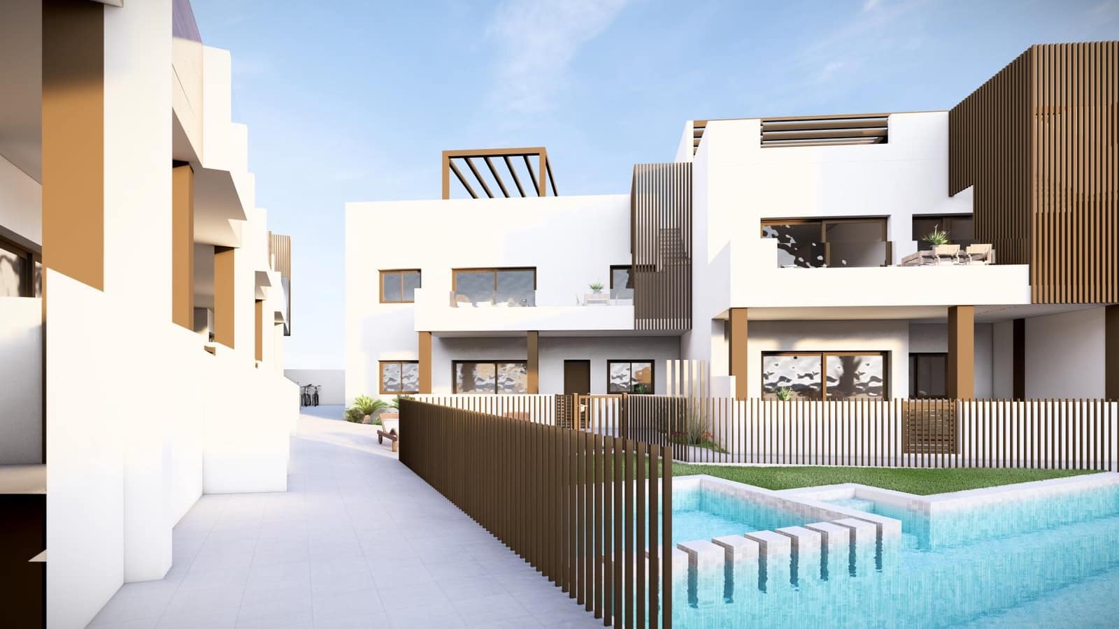 Bungalow de 3 habitaciones en Pilar de la Horadada en venta con piscina - 291.000 € (Ref: 8366100)
