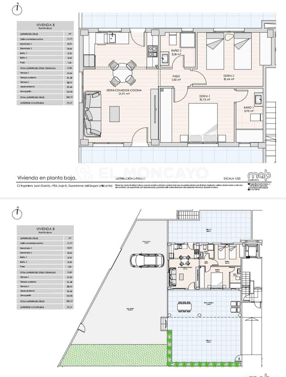 2 slaapkamer Appartement te koop in Guardamar del Segura met zwembad - € 199.900 (Ref: 8841167)