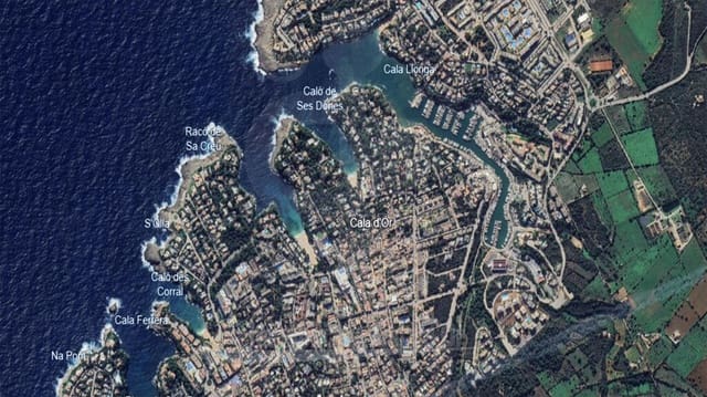 Byggegrund til salg i Cala d'Or, Santanyí - € 477.945 (Ref: 2584978)