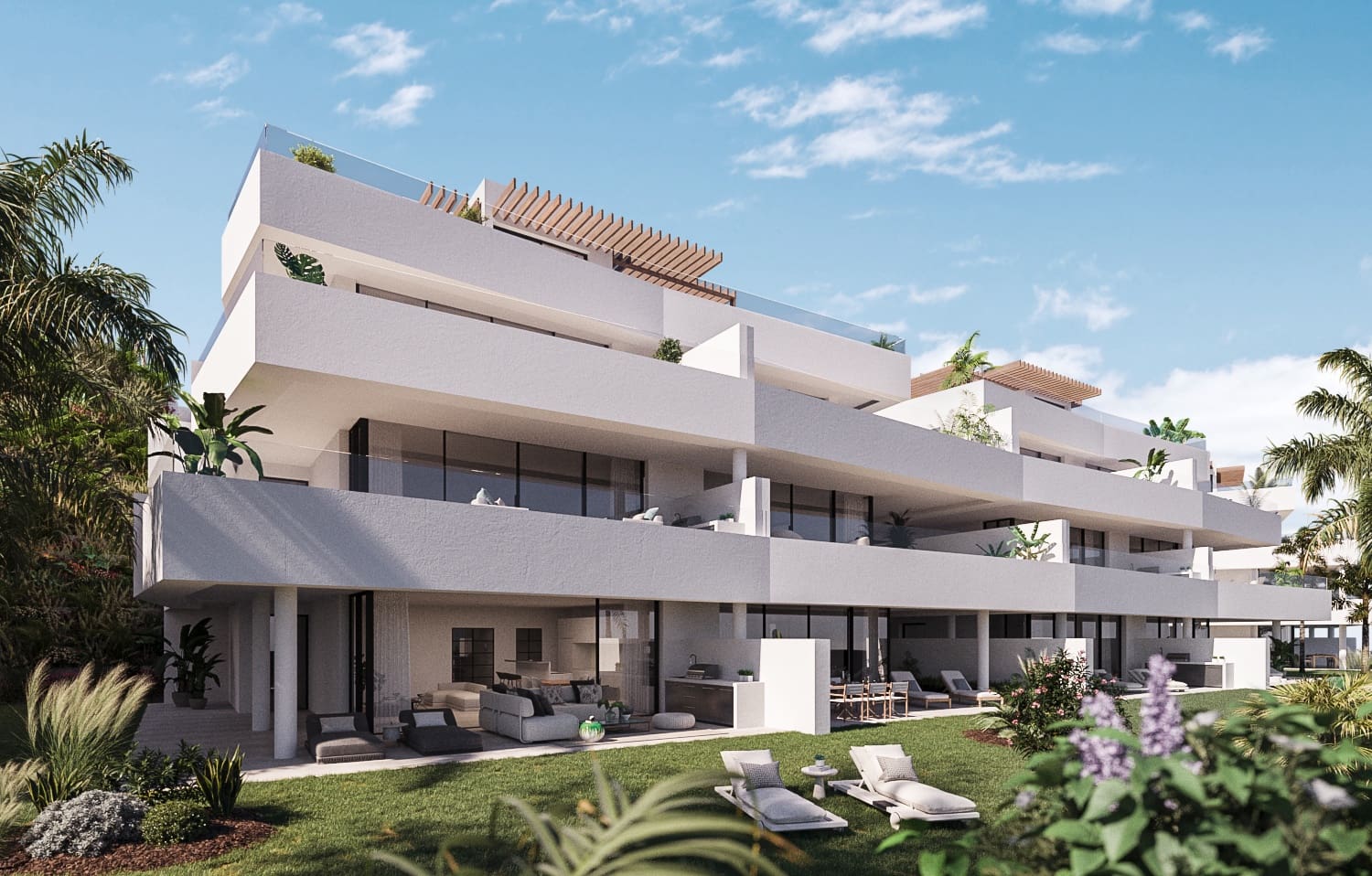 Apartamento de 2 habitaciones en New Golden Mile en venta con piscina - 847.000 € (Ref: 9311503)