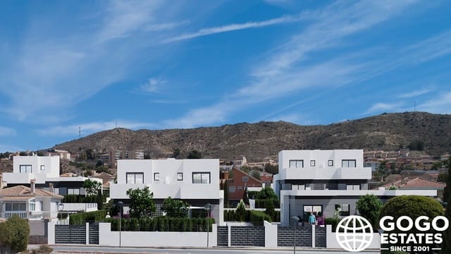 3 bedroom Semi-detached Villa for sale in Busot with pool garage - € 409,000 (Ref: 10008427)