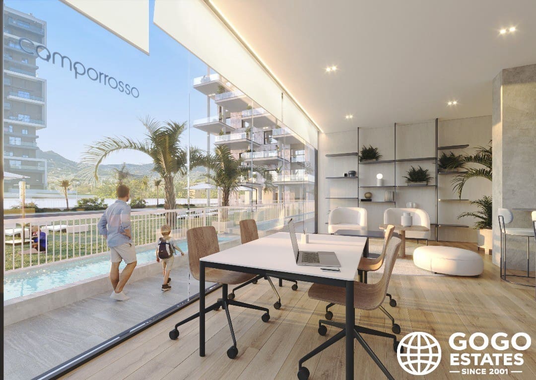 3 sypialnia Apartament na sprzedaż w Calpe / Calp z basenem garażem - 480 000 € (Ref: 10008447)