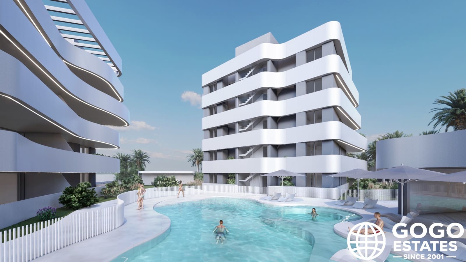 Apartamento de 2 habitaciones en Guardamar del Segura en venta con piscina - 299.000 € (Ref: 10008476)