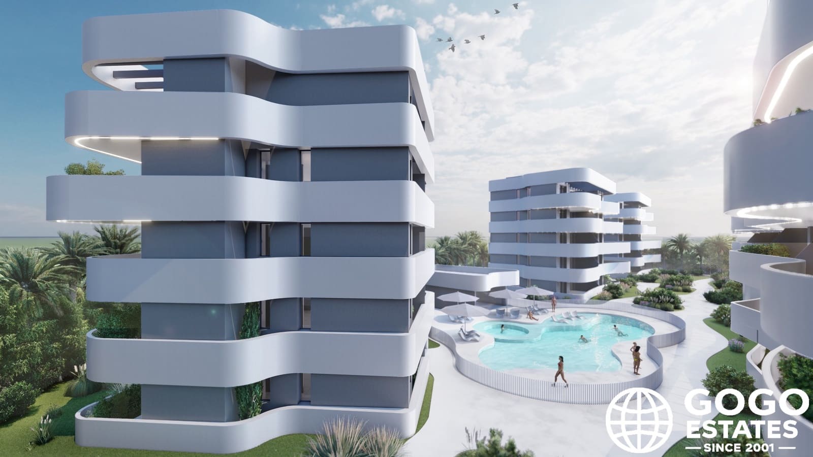 Apartamento de 2 habitaciones en Guardamar del Segura en venta con piscina - 299.000 € (Ref: 10008476)