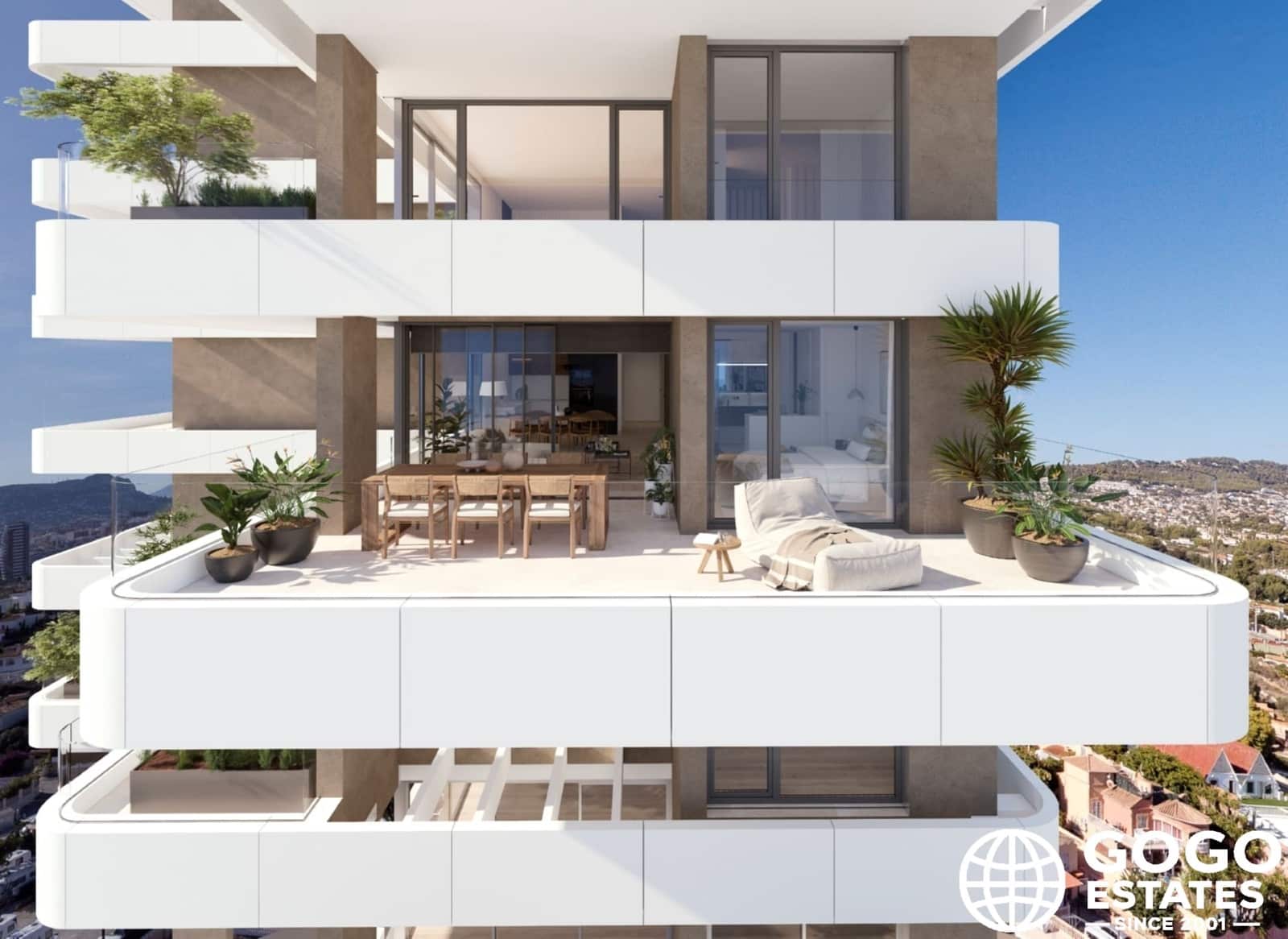 2 makuuhuone Huoneisto myytävänä paikassa Calpe / Calp mukana uima-altaan - 759 835 € (Ref: 10008484)