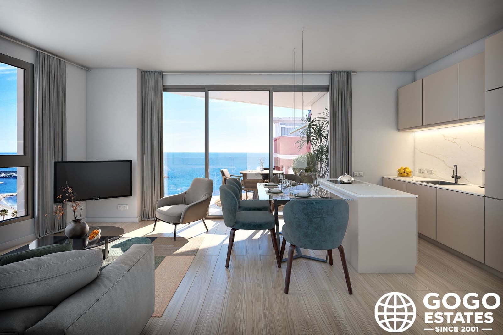 2 soverom Penthouse til salgs i La Villajoyosa / Vila Joiosa med svømmebasseng - € 430 000 (Ref: 10008568)