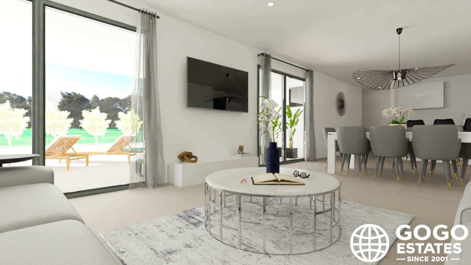 Chalet de 3 habitaciones en Monforte del Cid en venta con piscina - 555.900 € (Ref: 10008665)