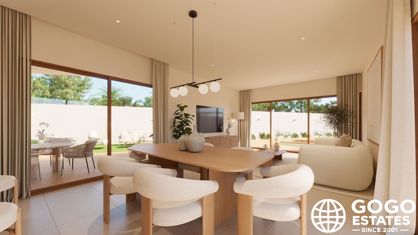 Chalet de 3 habitaciones en La Zenia en venta con piscina - 892.000 € (Ref: 10008691)