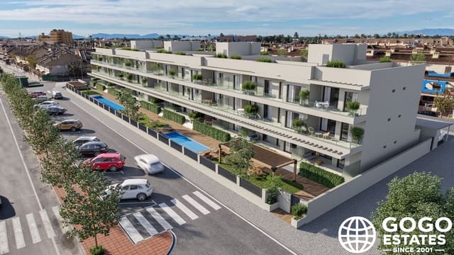 2 soveværelse Lejlighed til salg i Los Narejos - Punta Calera, Los Alcázares med swimmingpool - € 349.000 (Ref: 10015125)