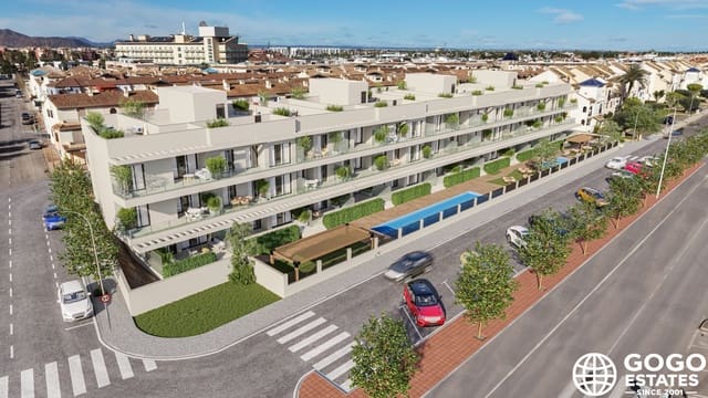 2 soveværelse Lejlighed til salg i Los Narejos - Punta Calera, Los Alcázares med swimmingpool - € 349.000 (Ref: 10015125)