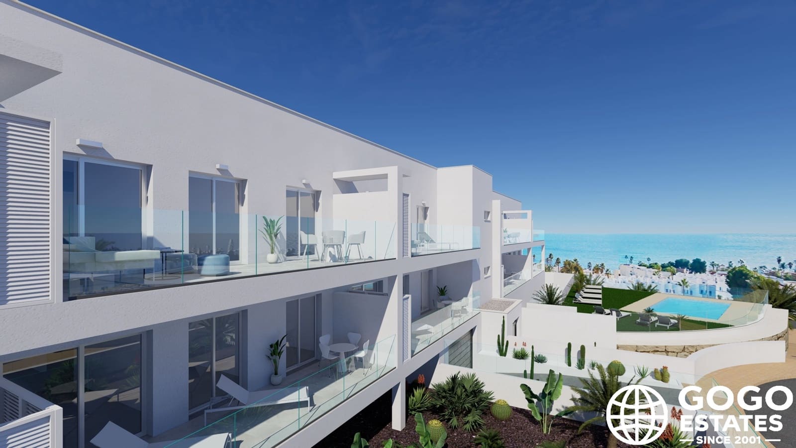 3 soveværelse Lejlighed til salg i Mojacar med swimmingpool - € 431.200 (Ref: 10037044)