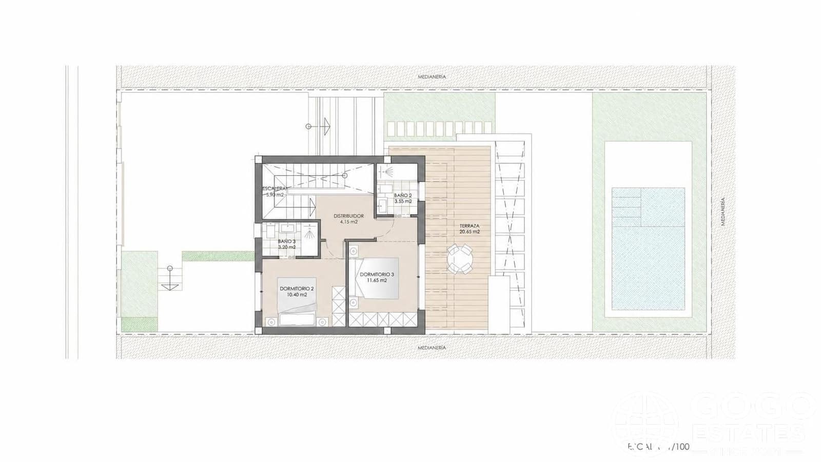 3 soverom Villa til salgs i San Juan de los Terreros med svømmebasseng - € 380 175 (Ref: 10042608)