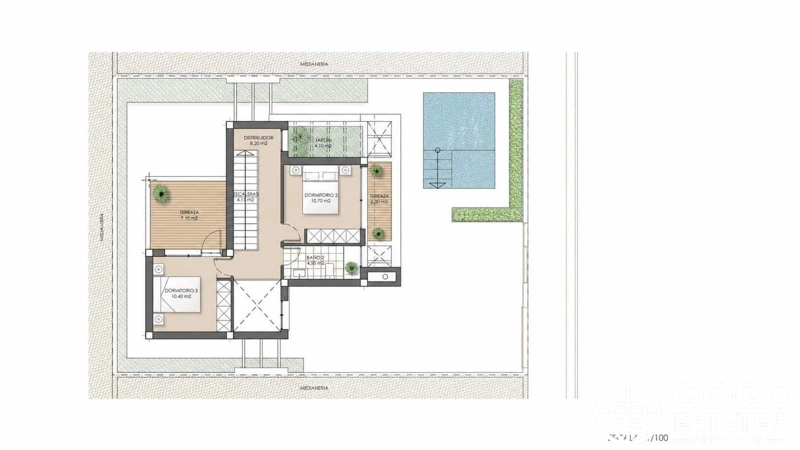 3 bedroom Villa for sale in San Juan de los Terreros with pool - € 394,500 (Ref: 10042609)