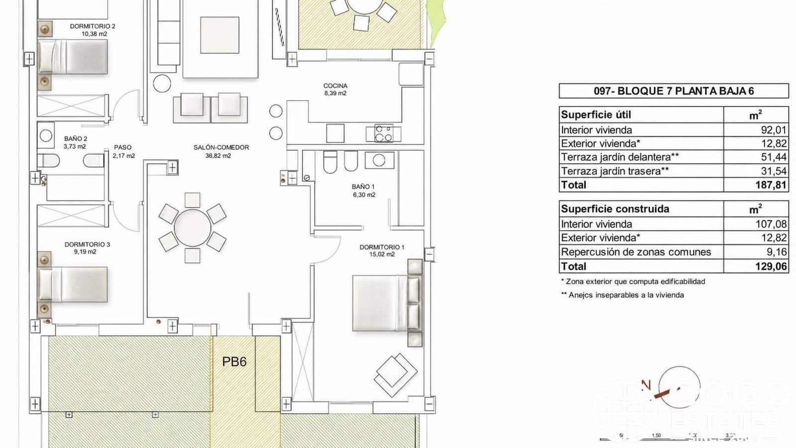 3 sypialnia Apartament na sprzedaż w Vera z basenem garażem - 352 000 € (Ref: 10077690)