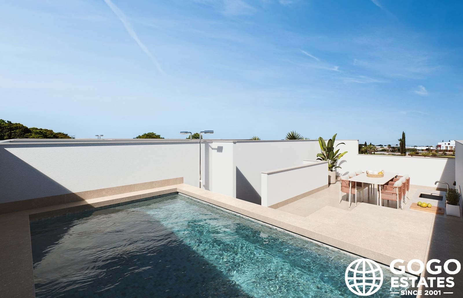 3 soverom Rekkehus til salgs i San Pedro del Pinatar med svømmebasseng garasje - € 379 000 (Ref: 10164348)