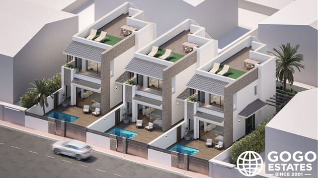 3 soverom Rekkehus til salgs i San Pedro del Pinatar ciudad, San Pedro del Pinatar med svømmebasseng - € 479 900 (Ref: 10164648)