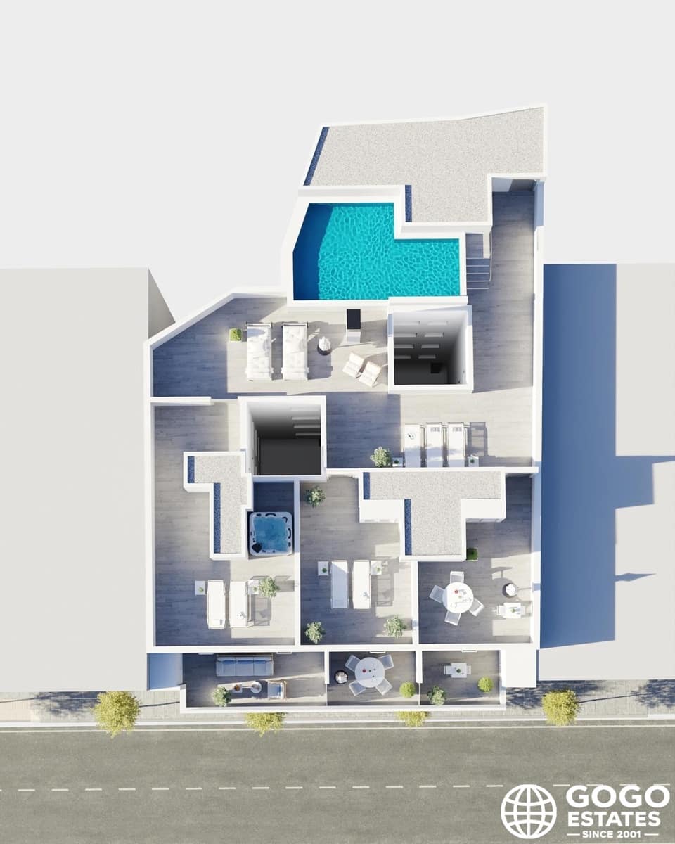2 soverom Penthouse til salgs i Torrevieja med svømmebasseng - € 419 000 (Ref: 9970938)