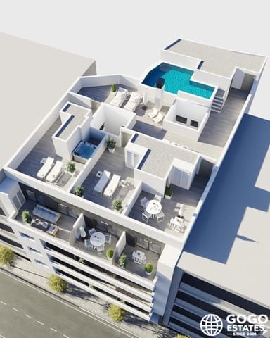 2 soverom Penthouse til salgs i Centro - Muelle Pesquero, Torrevieja med svømmebasseng - € 419 000 (Ref: 9970938)