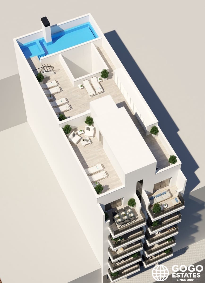 3 makuuhuone Huoneisto myytävänä paikassa Torrevieja mukana uima-altaan - 279 000 € (Ref: 9970944)