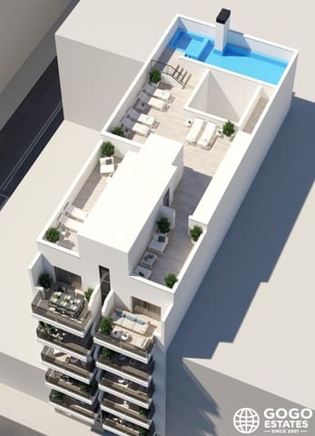 3 makuuhuone Huoneisto myytävänä paikassa Playa del Cura, Torrevieja mukana uima-altaan - 279 000 € (Ref: 9970944)