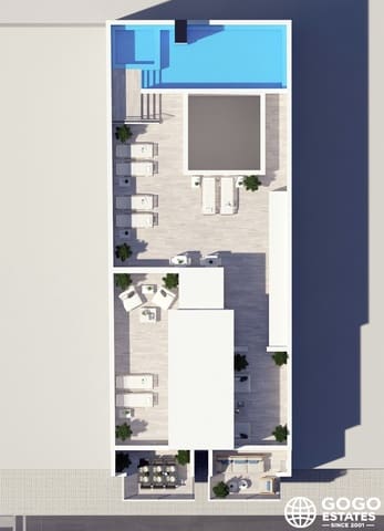 3 makuuhuone Huoneisto myytävänä paikassa Playa del Cura, Torrevieja mukana uima-altaan - 279 000 € (Ref: 9970944)