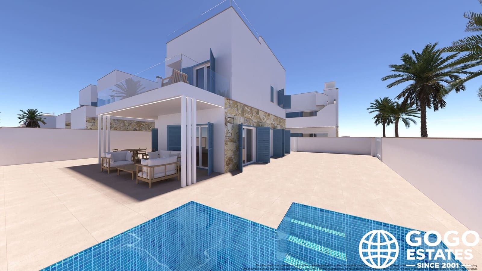 3 bedroom Terraced Villa for sale in Pilar de la Horadada with pool - € 492,000 (Ref: 9970973)