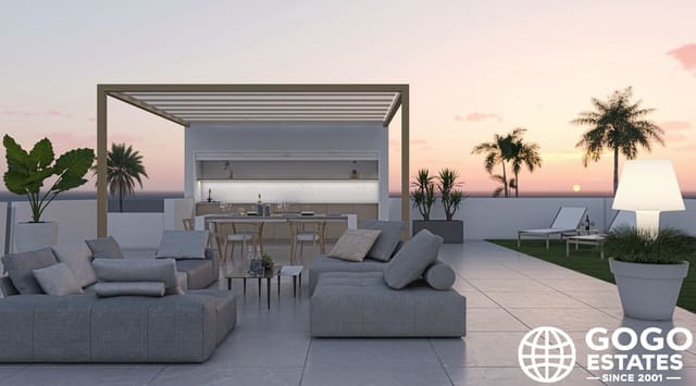 3 soverom Penthouse til salgs i Alhama de Murcia med svømmebasseng - € 269 850 (Ref: 9971010)