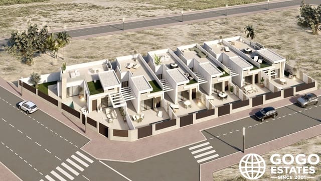 3 soveværelse Rækkehus til salg i Las Lomas de Rame - Bahía Bella, Los Alcázares med swimmingpool garage - € 453.000 (Ref: 9971138)