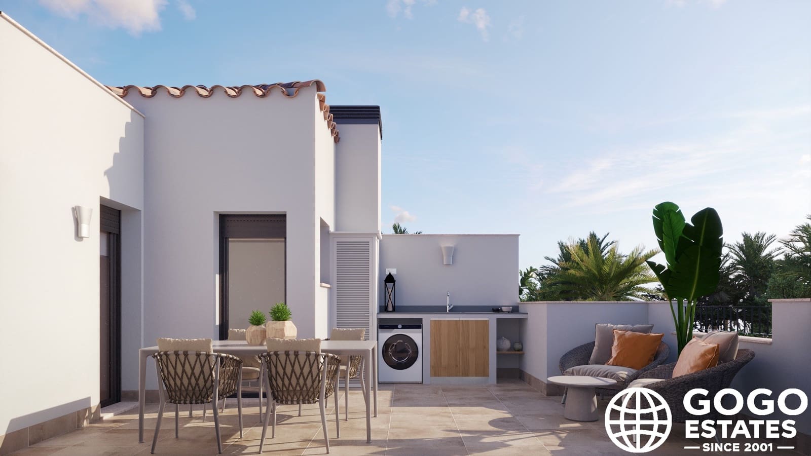 2 slaapkamer Rijtjeshuis te koop in Torre-Pacheco met zwembad garage - € 229.900 (Ref: 9971184)