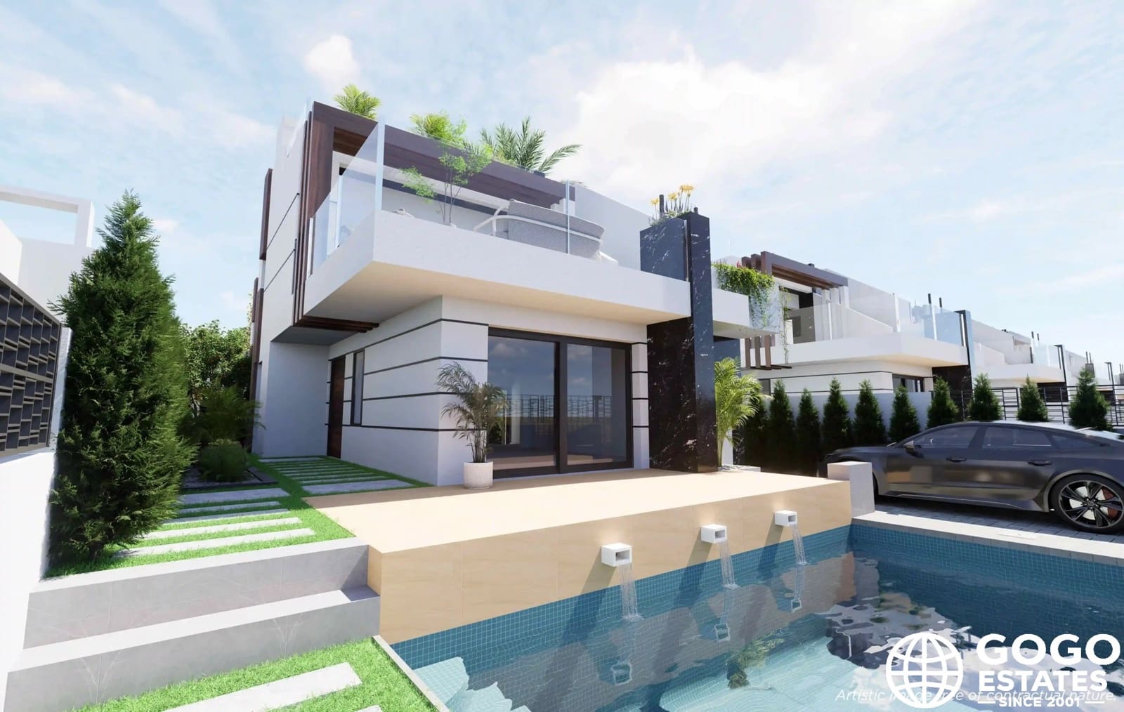 3 sypialnia Willa na sprzedaż w Los Alcazares z basenem garażem - 587 800 € (Ref: 9971211)
