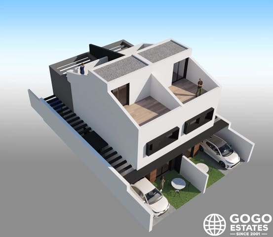 3 soverom Kjedet enebolig til salgs i Santiago de la Ribera, San Javier med svømmebasseng garasje - € 400 000 (Ref: 9971225)