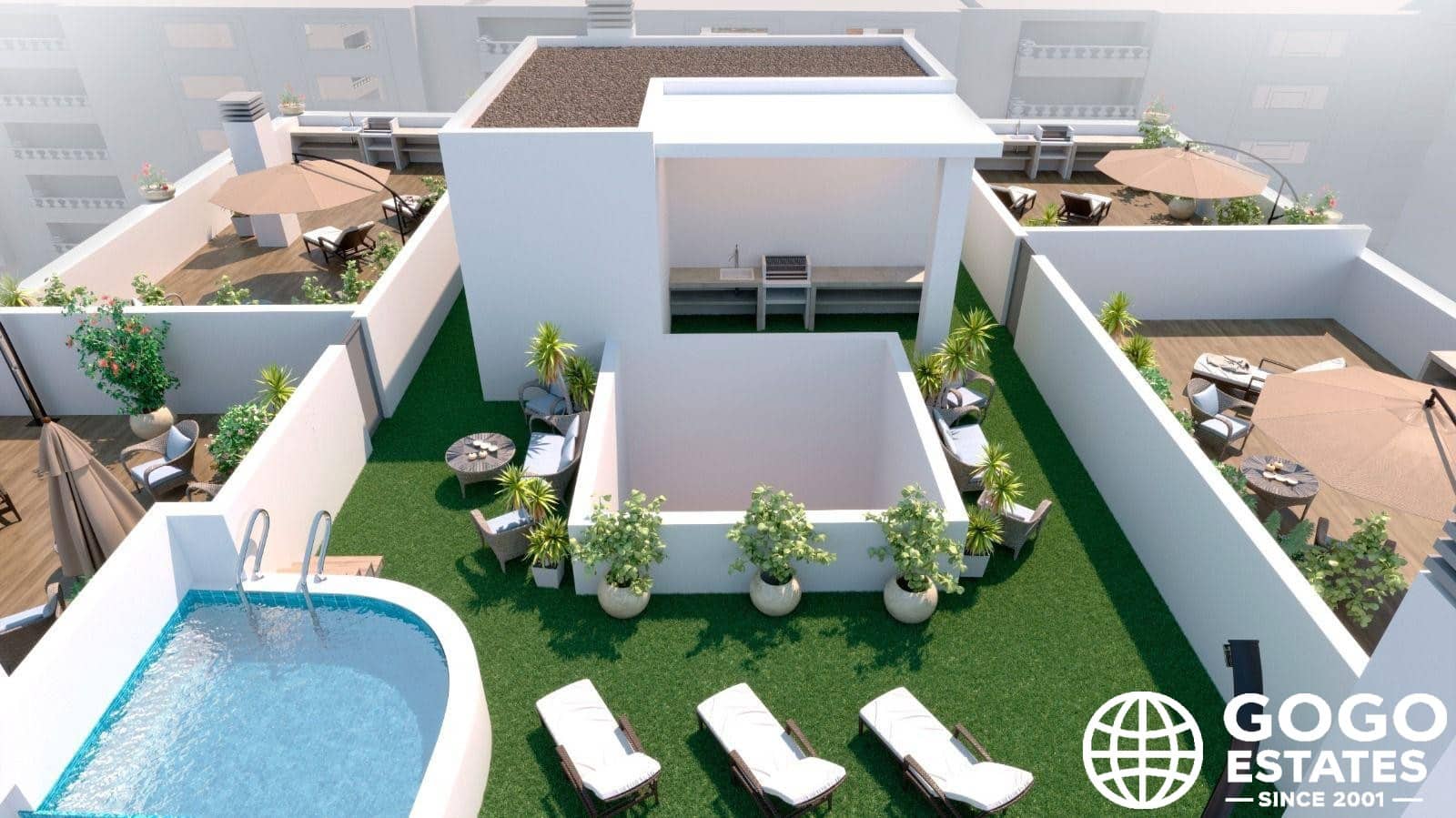 2 Zimmer Penthouse zu verkaufen in Torrevieja mit Pool - 349.000 € (Ref: 9971243)