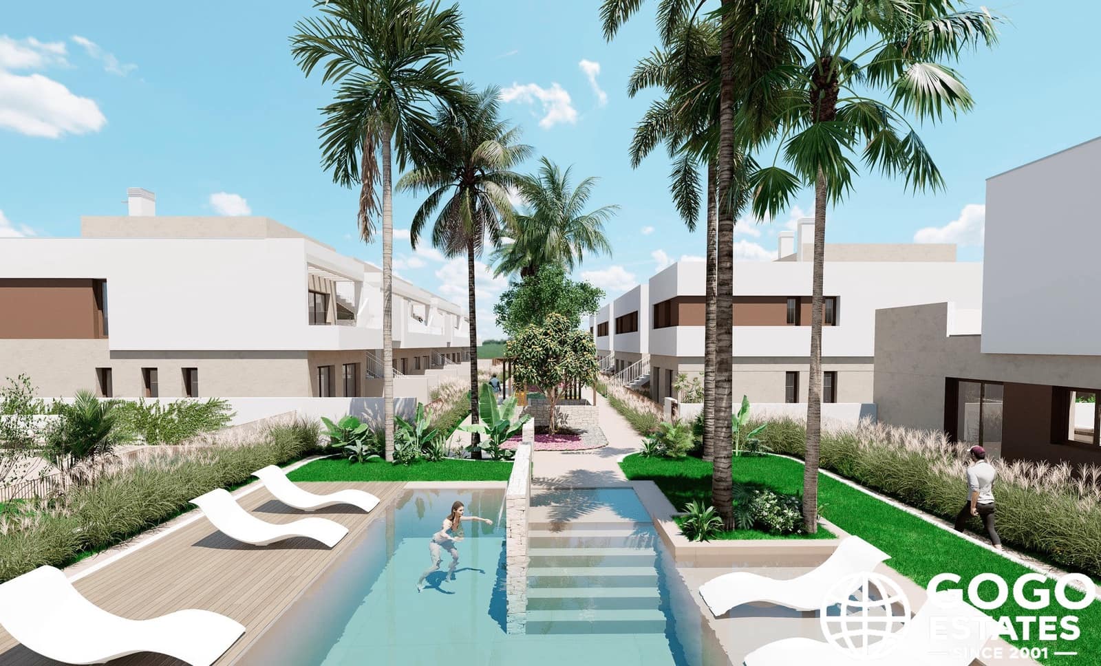 Chalet de 3 habitaciones en Los Alcázares en venta con piscina - 489.000 € (Ref: 9971251)