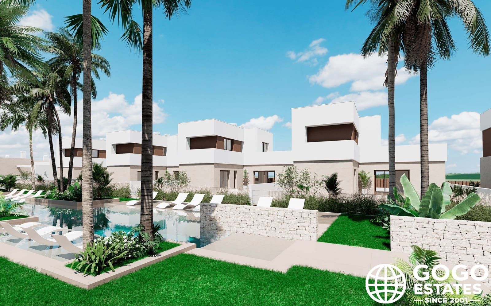 Chalet de 3 habitaciones en Los Alcázares en venta con piscina - 489.000 € (Ref: 9971251)
