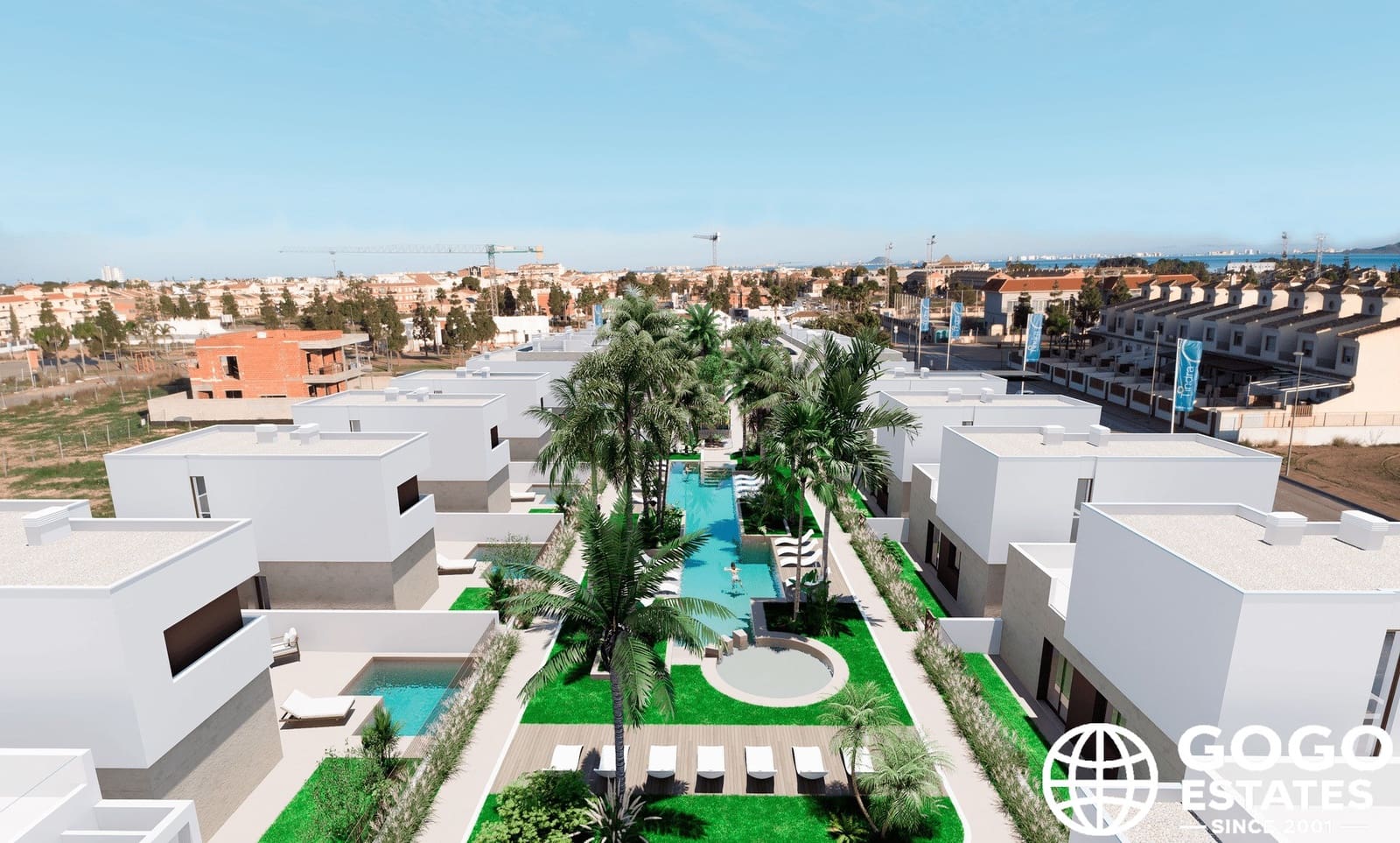 Chalet de 3 habitaciones en Los Alcázares en venta con piscina - 489.000 € (Ref: 9971251)