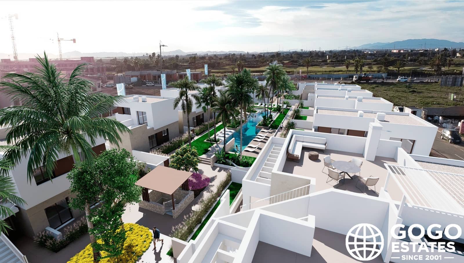 Chalet de 3 habitaciones en Los Alcázares en venta con piscina - 489.000 € (Ref: 9971251)