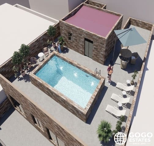 Ático de 2 habitaciones en Playa del Acequión, Torrevieja en venta con piscina garaje - 258.650 € (Ref: 9971274)