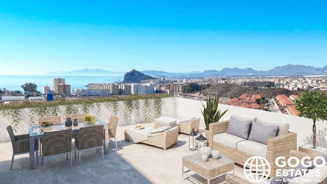 Ático de 2 habitaciones en El Hornillo, Aguilas en venta con piscina garaje - 297.000 € (Ref: 9971275)