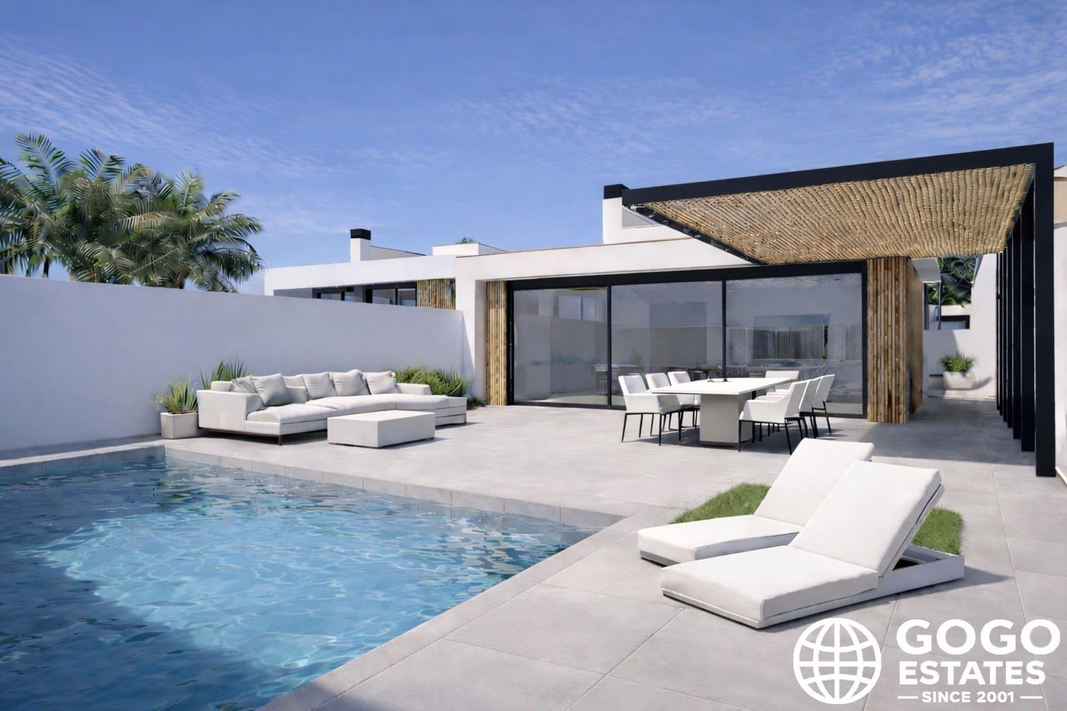 Chalet de 3 habitaciones en Los Alcázares en venta con piscina - 489.000 € (Ref: 9971352)