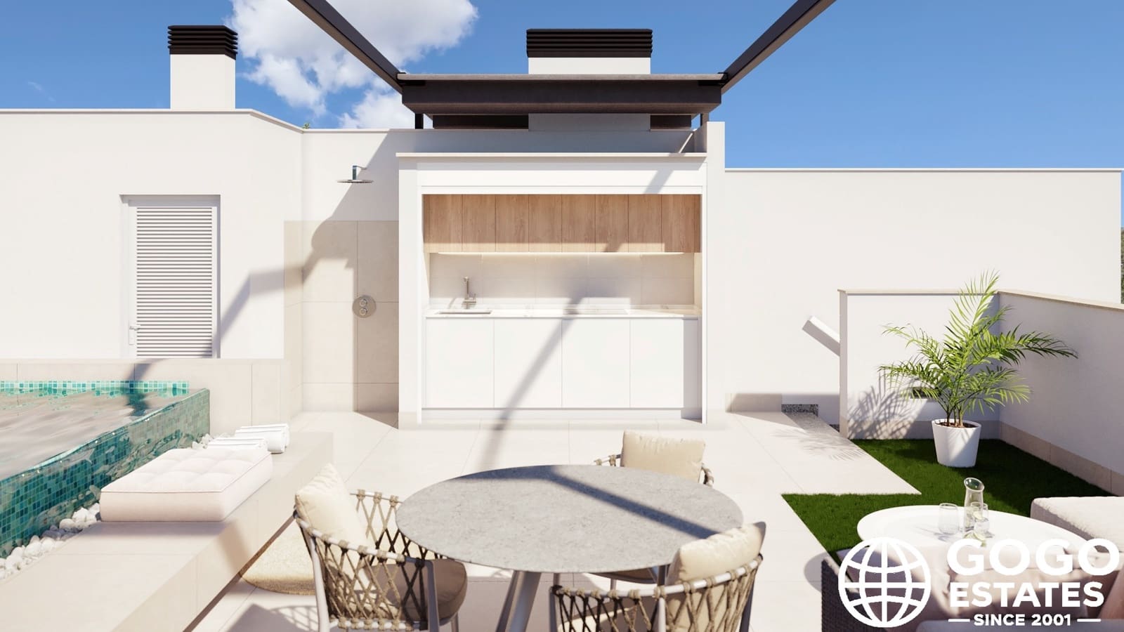 Bungalow de 3 habitaciones en Pilar de la Horadada en venta con piscina - 434.000 € (Ref: 9979318)