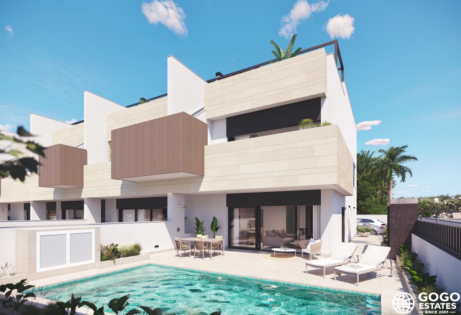 Bungalow de 3 habitaciones en Pilar de la Horadada en venta con piscina - 434.000 € (Ref: 9979318)