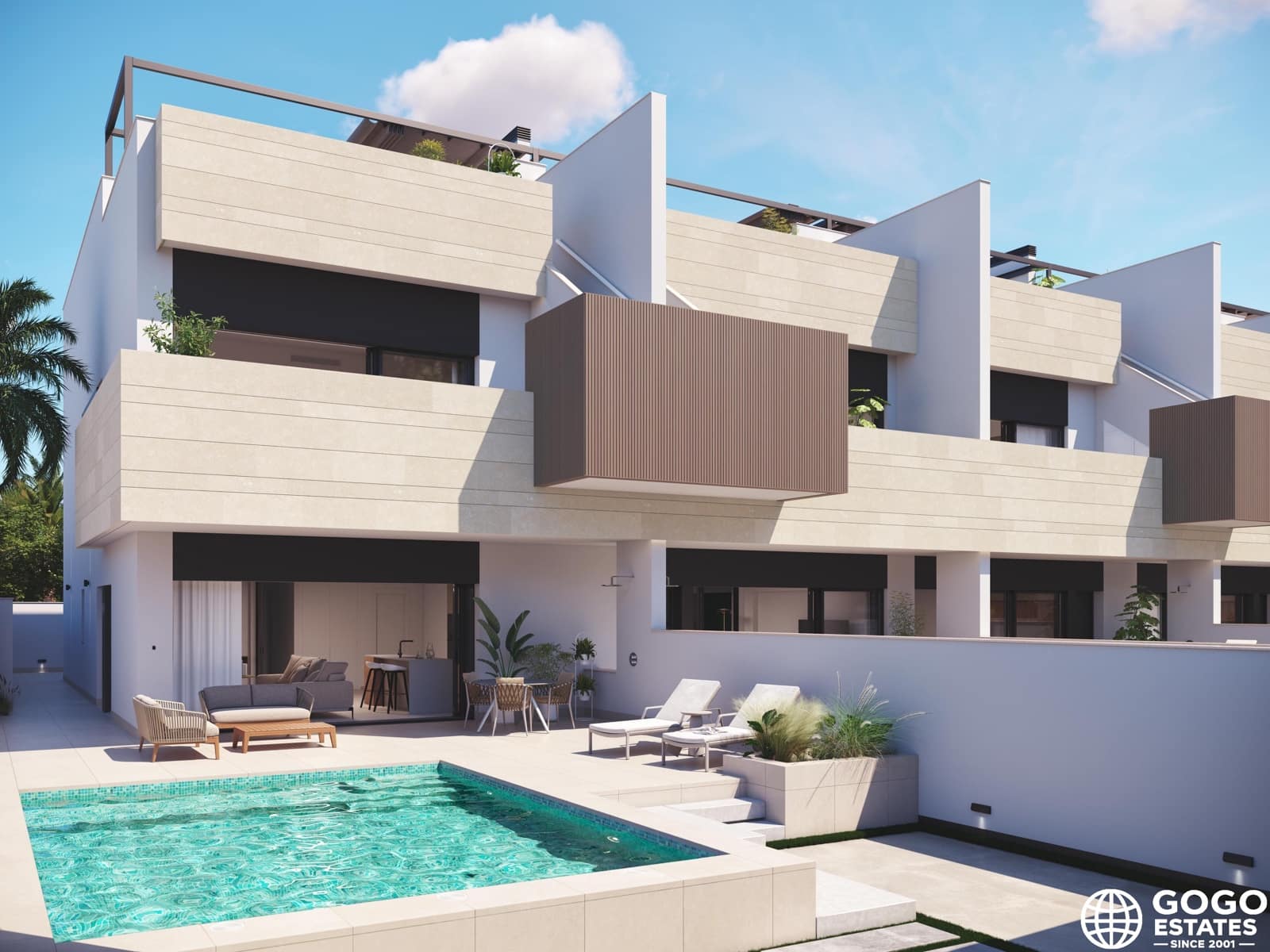 Bungalow de 3 habitaciones en Pilar de la Horadada en venta con piscina - 434.000 € (Ref: 9979318)