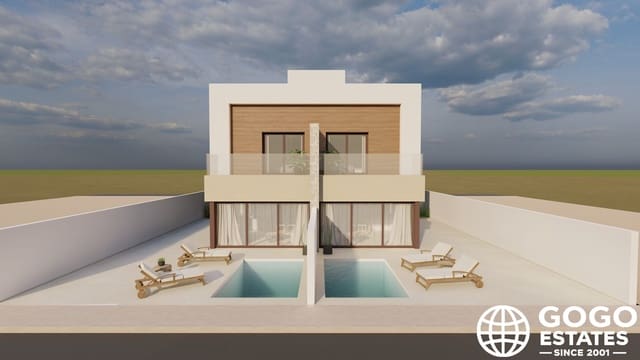3 soverom Rekkehus til salgs i Santiago de la Ribera, San Javier med svømmebasseng garasje - € 376 500 (Ref: 9979320)