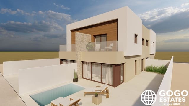3 soverom Rekkehus til salgs i Santiago de la Ribera, San Javier med svømmebasseng garasje - € 376 500 (Ref: 9979320)