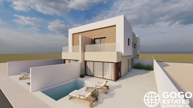 3 soverom Rekkehus til salgs i Santiago de la Ribera, San Javier med svømmebasseng garasje - € 376 500 (Ref: 9979320)